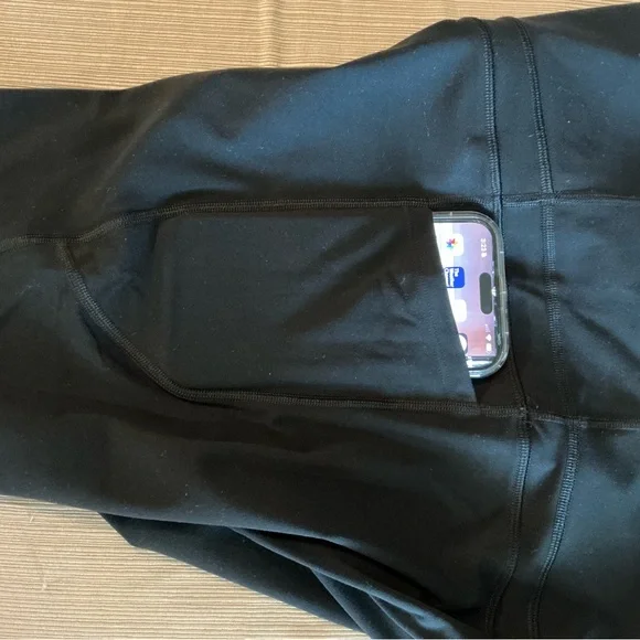 IUGA sandwich front Power Tight Leggings Set in Grey, Green, Navy, and Black - Picture 9 of 16